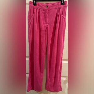 HALARA Hot Pink Corduroy Wide-Leg Pants